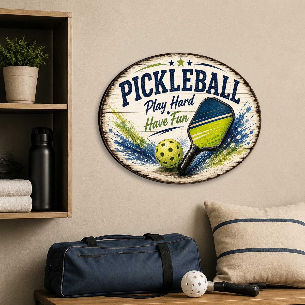 Personalized Football Family Door Hanger – Custom Football Welcome Sign – 22x18 Sports Door Decor by G.Debrekht - 8652882H