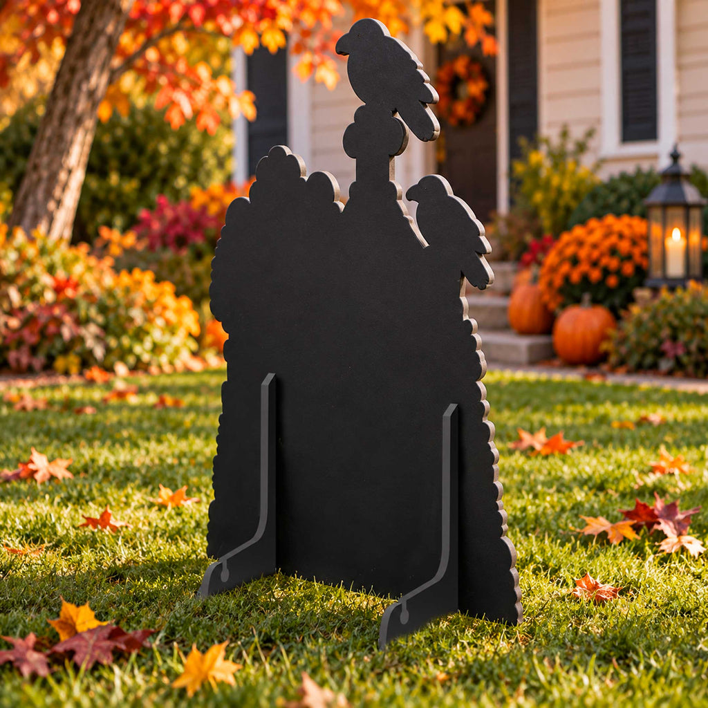 Welcome to Witchfield Halloween Freestanding Outdoor Decoration by G. Debrekht – 8652908F