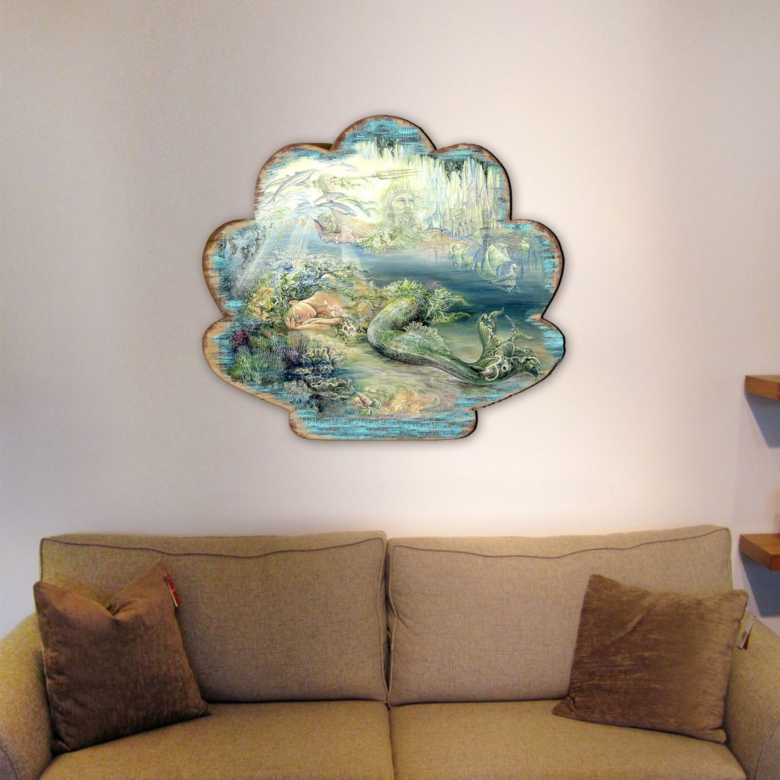 Dreams of Atlantis Coastal Outdoor Decor by Josephine Wall - Coastal Sea-Life Decor - 8472102F-JW