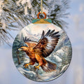 Flying Golden Eagle Wooden Ornaments by G.Debrekht - Wildlife Holiday Décor - 870060