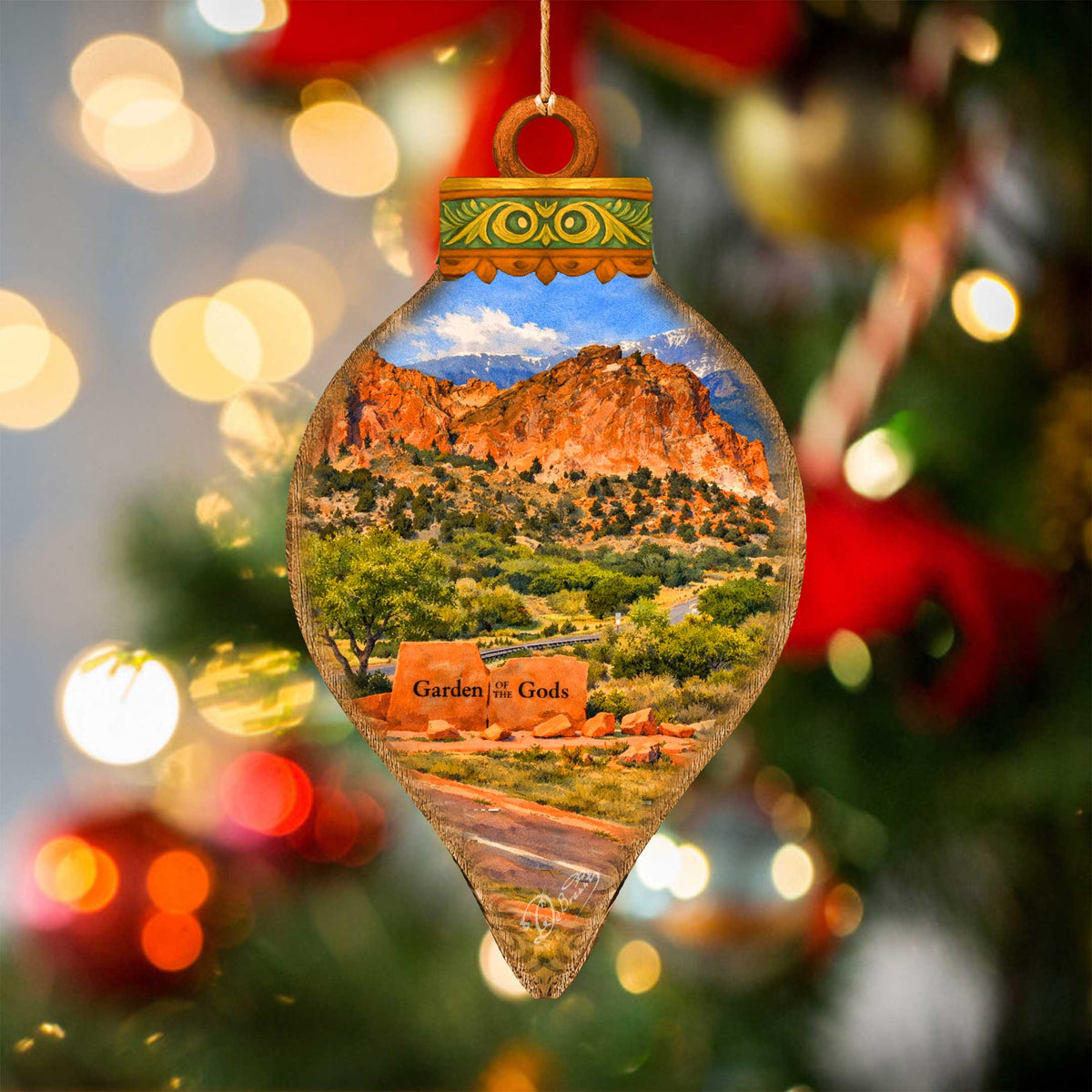Garden of the Gods Colorado Christmas Ornament – Scenic Colorado Springs Travel Keepsake – 8710174