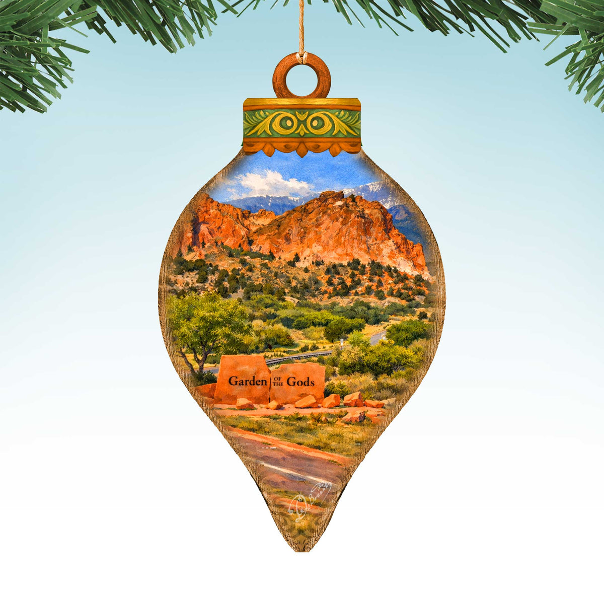 Garden of the Gods Colorado Christmas Ornament – Scenic Colorado Springs Travel Keepsake – 8710174
