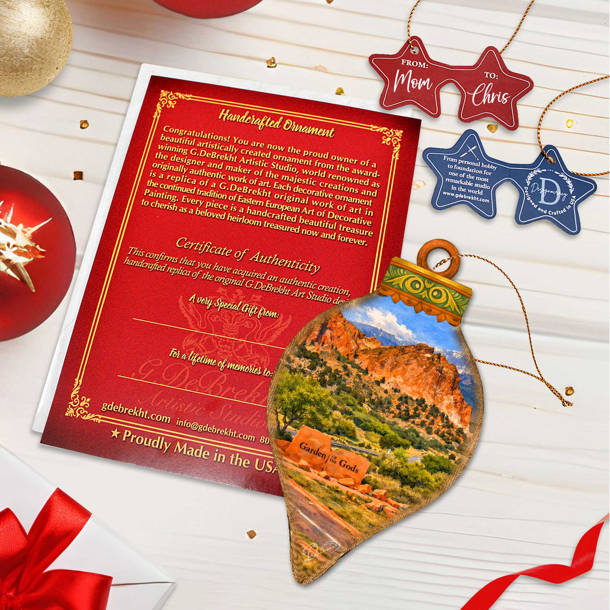 Garden of the Gods Colorado Christmas Ornament – Scenic Colorado Springs Travel Keepsake – 8710174