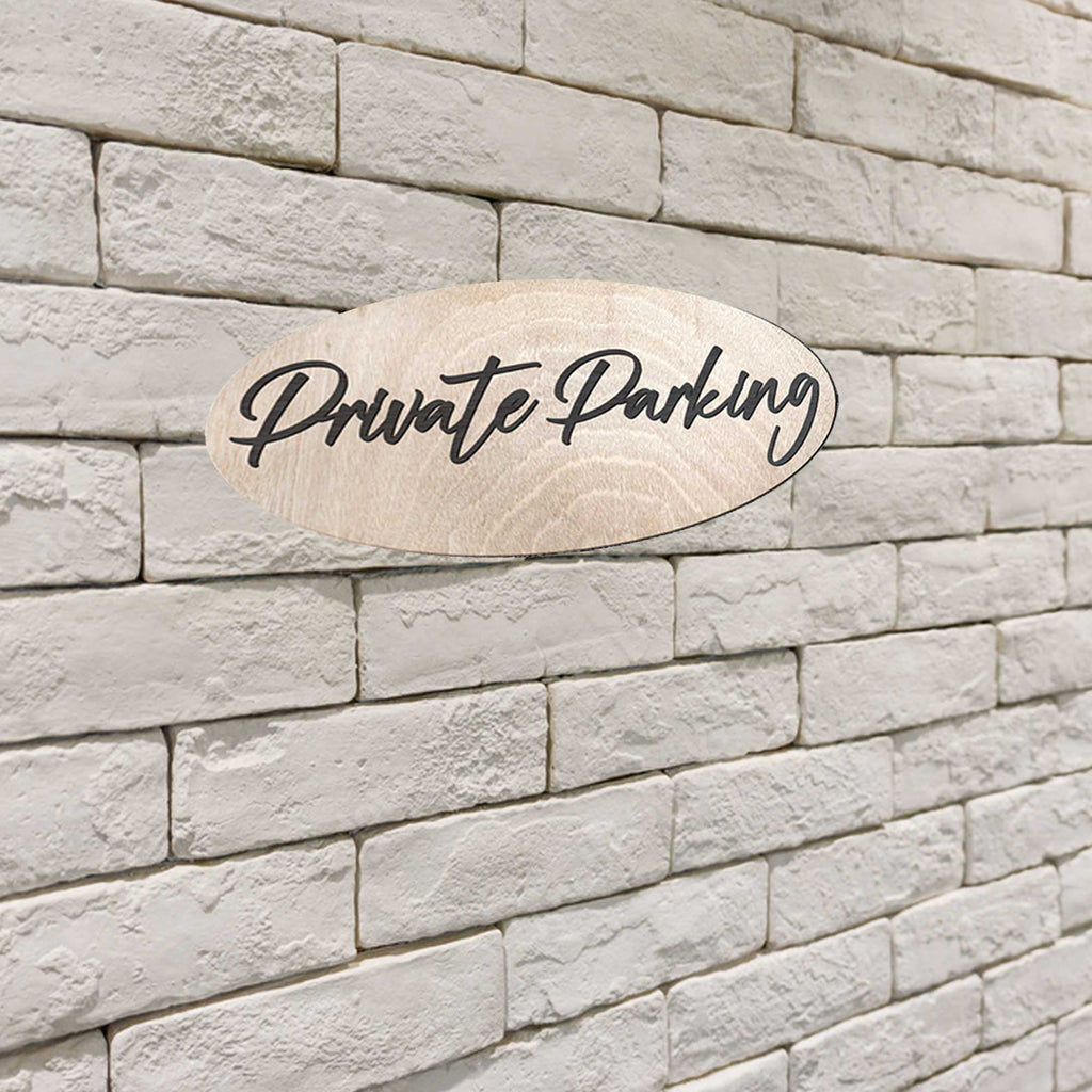 Private Parking sign, Business sign, made in the USA sign, Birch wood sign, Lightweight sign - 320330