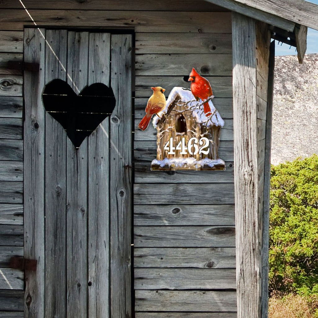 Birds Lover Wooden Personalized House Number Sign by D. Gelsinger - Easter Spring Decor - Handcrafted Wooden Address Sign - MA8461054-2-1533