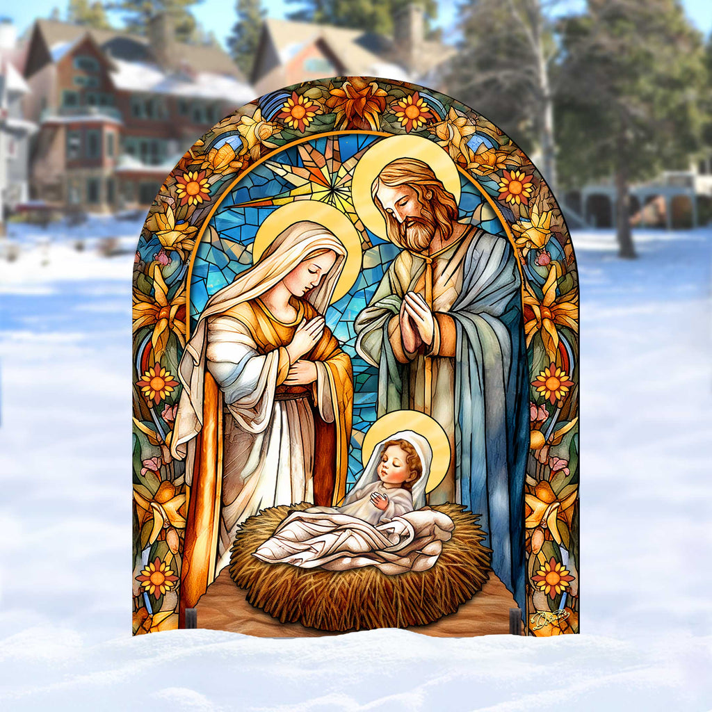 Classic Nativity Outdoor Decor Yard Decor by G. Debrekht - Nativity Holiday Decor - 863567F