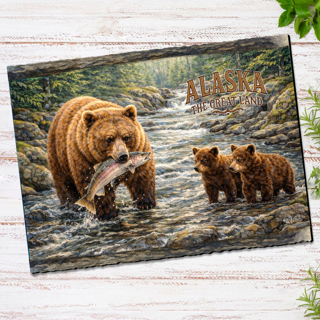 Bear Family Catch Greeting Card Greeting Card by G. Debrekht - 97102GC