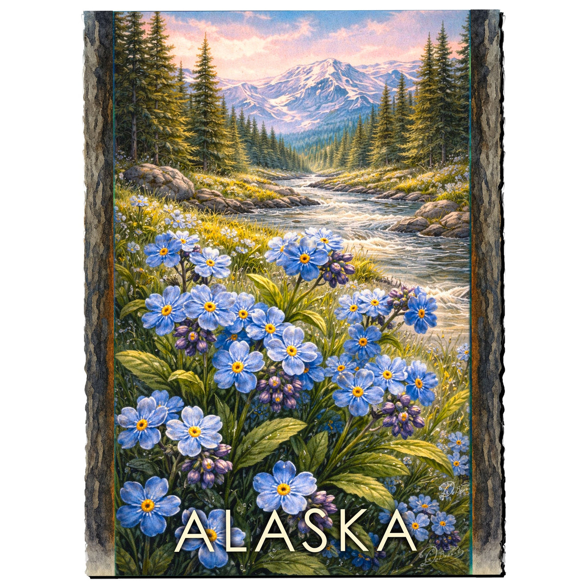 Northern Mountain Wildflower Greeting Card by G. Debrekht - 97108GC