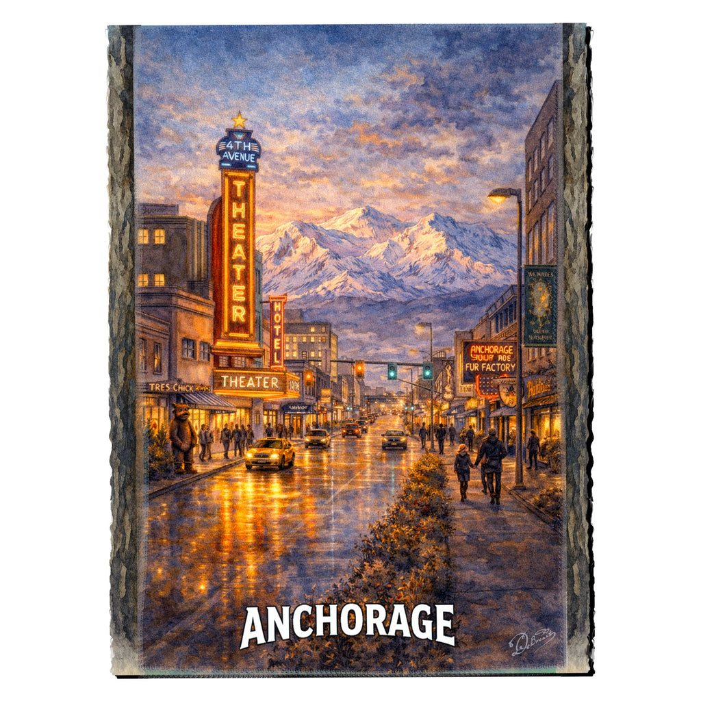 Downtown Glow Greeting Card by G. Debrekht - 97129GC