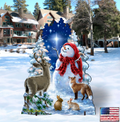 Heaven Wildlife Snowman Frosty Friends Outdoor by D. Gelsinger - Christmas Decor - 8461049F-1801