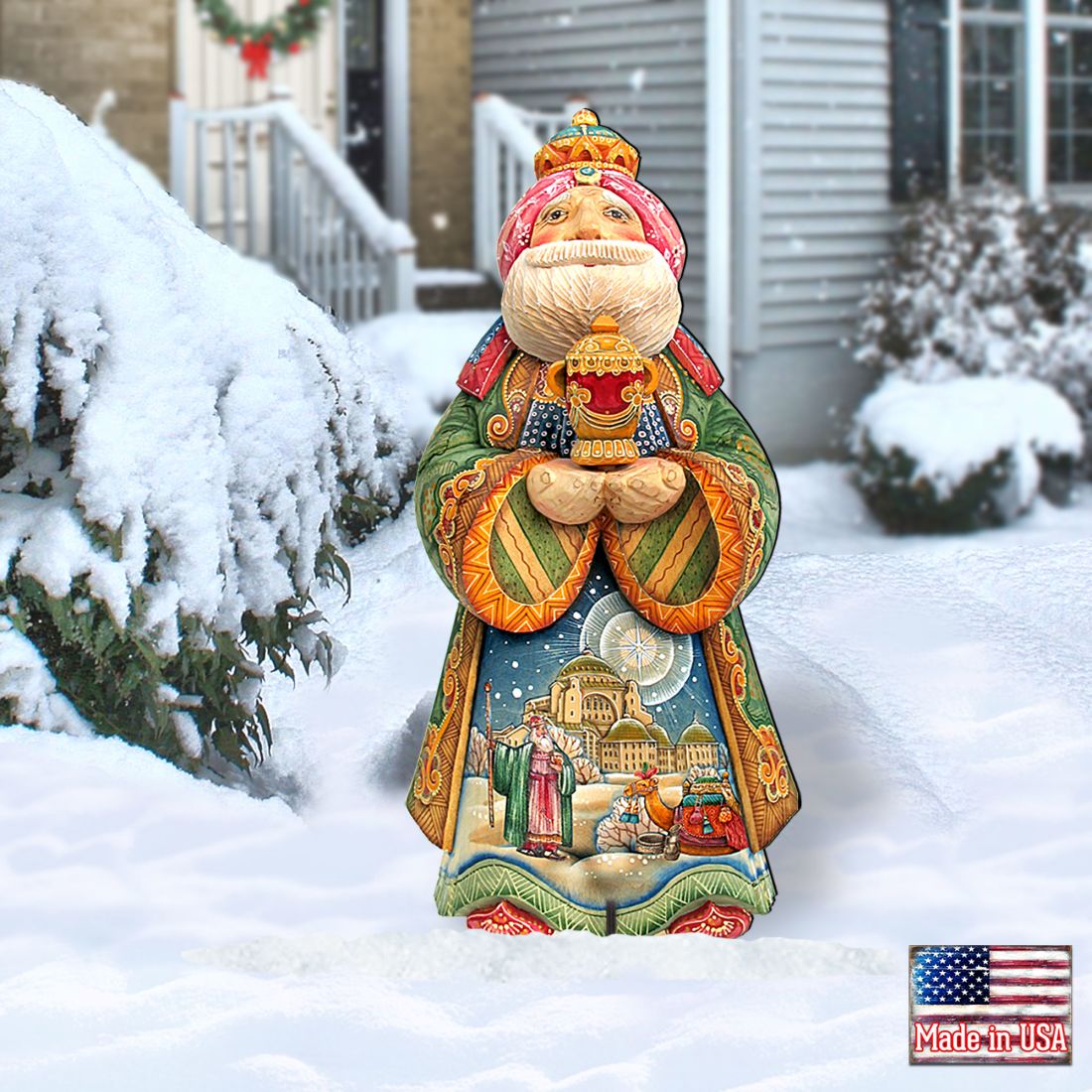 King Gaspar Nativity Outdoor Decor by G. DeBrekht - Nativity Holiday Decor - 8152651F