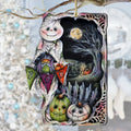 Night of the Pumpkins Wooden Ornaments by Jamie Mills-Price Halloween Decor - 8611078-MP
