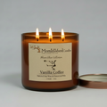 Vanilla Coffee-Soy 3-Wick Blown Glass Collection