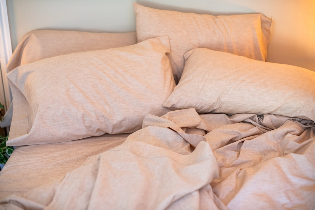 Colored Cotton Percale Bed Sheet Set