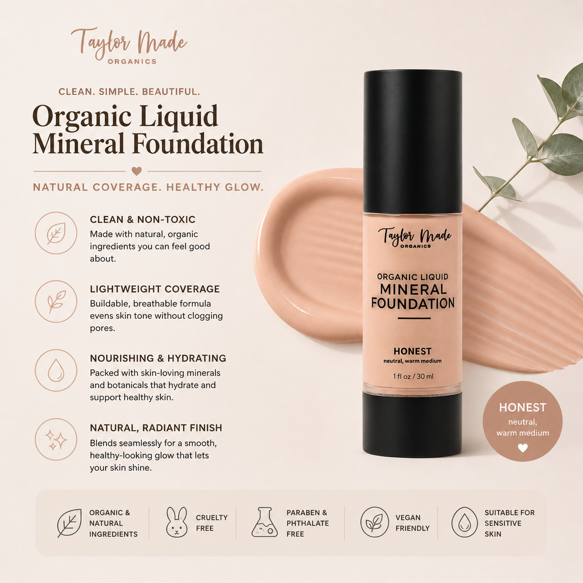 Liquid Mineral Foundation | Buildable Coverage