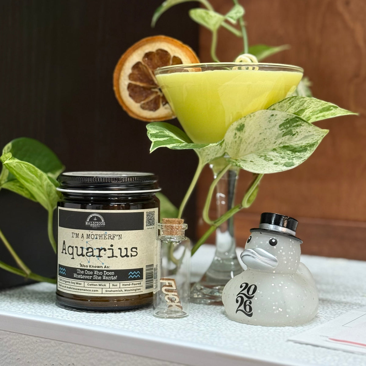 I'm a MotherF'n Aquarius (Jan 20- Feb 18) The Zodiac B*tch | Scent: Espresso Yo' Self | 9oz Candle