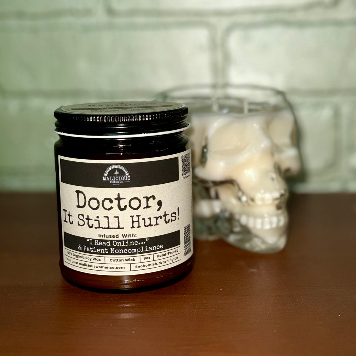 Doctor, It Still Hurts! | Scent: Frooty Loops | 9oz Work Candle | Malicious Women Co