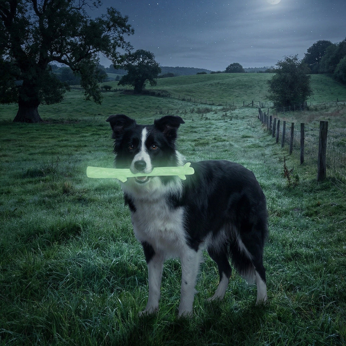 Durable Nylon Glow in the Dark Chew Stick for Power Chewers | USA Made | SodaPup