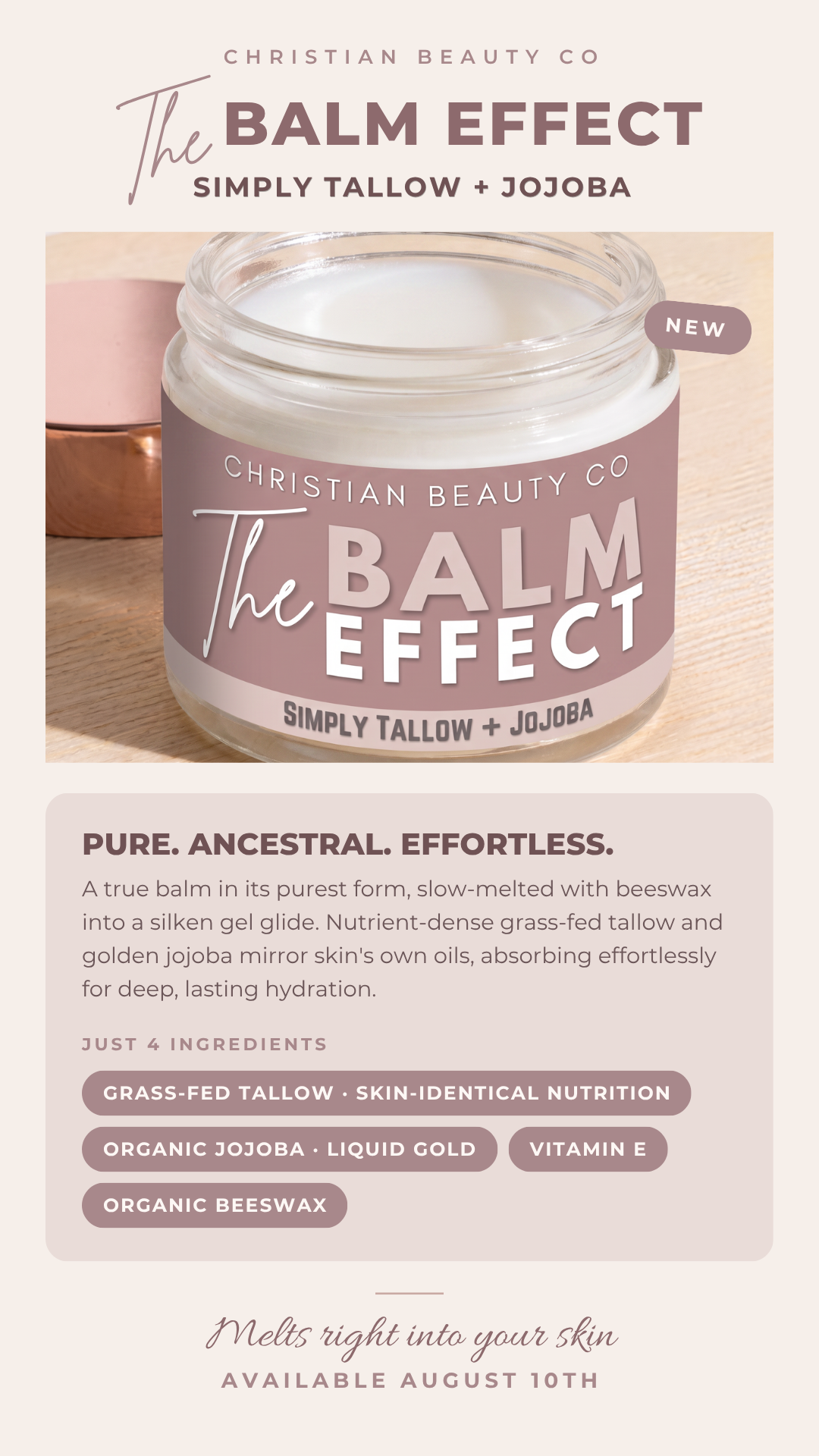 Simply Tallow + Jojoba Balm - The Balm Effect