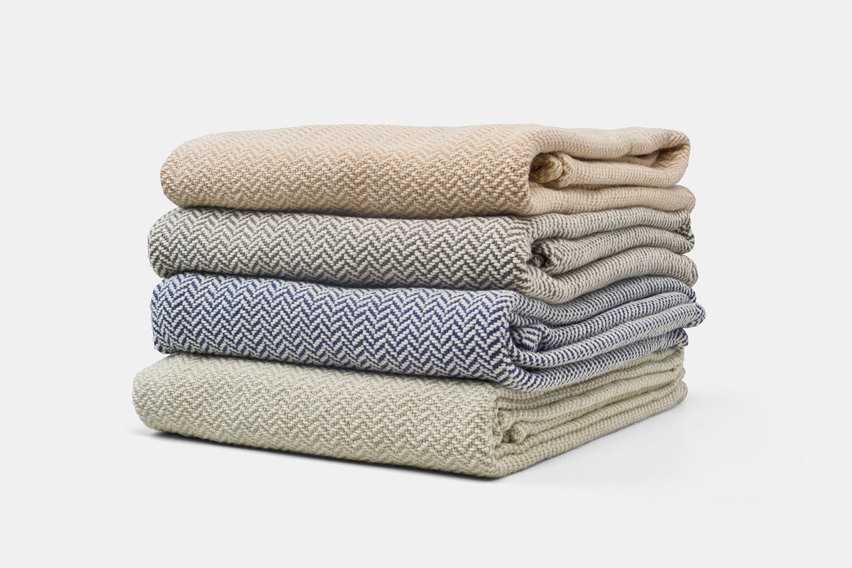 Herringbone Weave Cotton Blanket