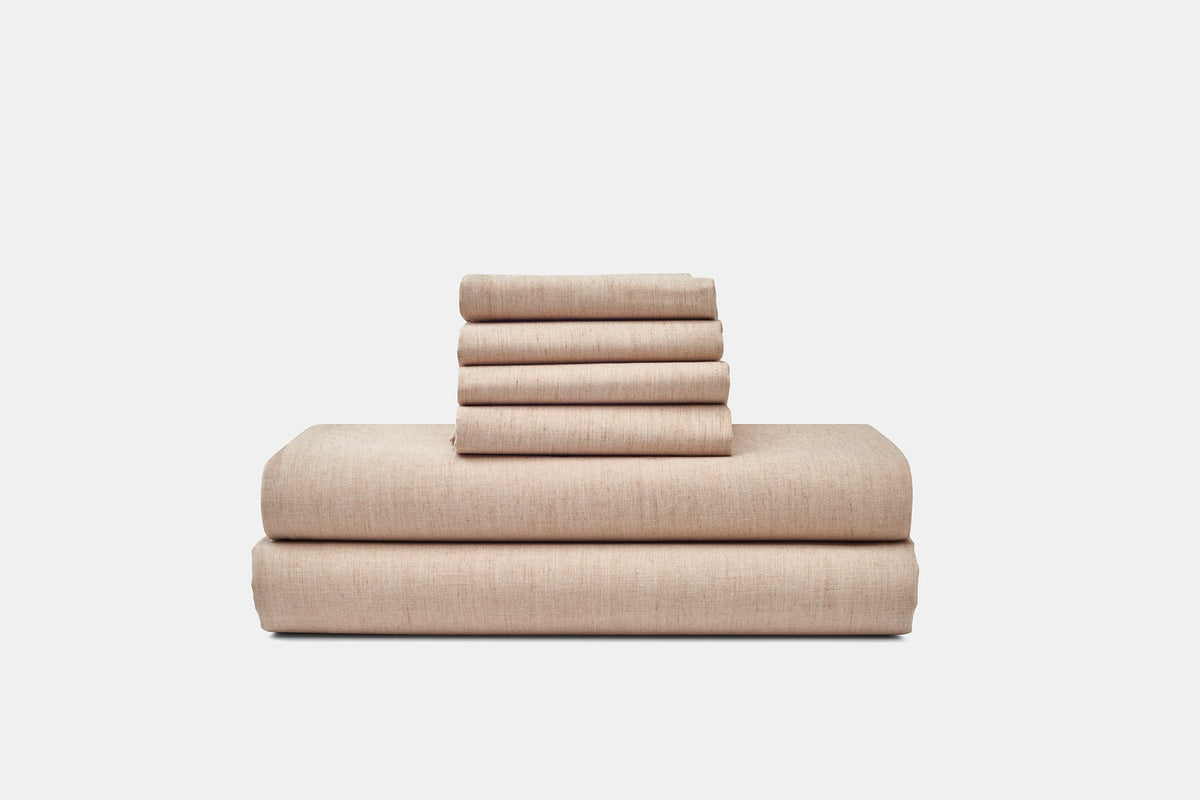 Colored Cotton Percale Bed Sheet Set