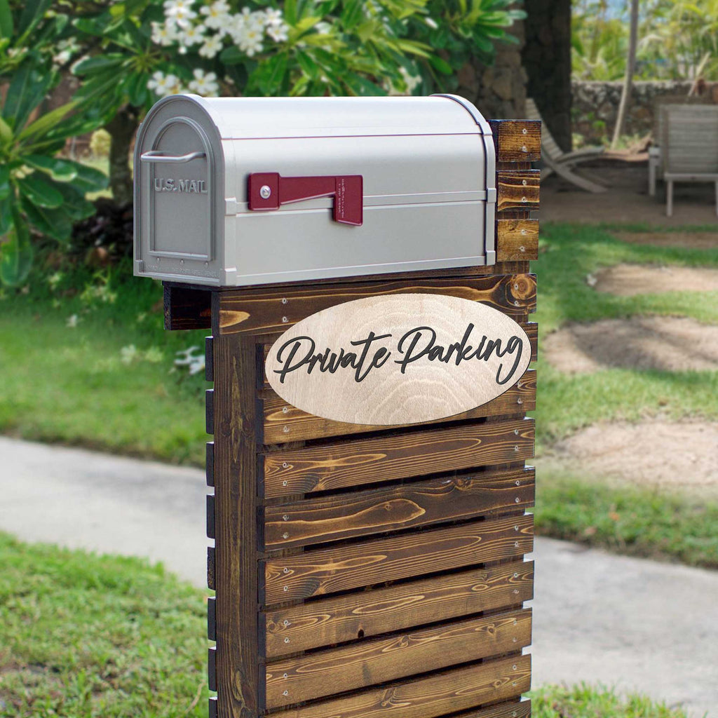 Private Parking sign, Business sign, made in the USA sign, Birch wood sign, Lightweight sign - 320330