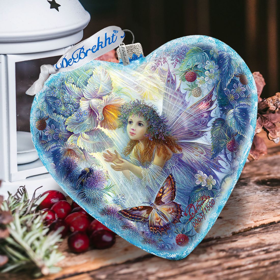 Flower Fairy Glass Ornament Limited Edition by Strelkina at G. DeBrekht - Christmas Decor - 738-084-ST