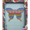 Quilted Butterfly Easter  Door Decor by G. DeBrekht - Easter Spring Decor - 8198718H