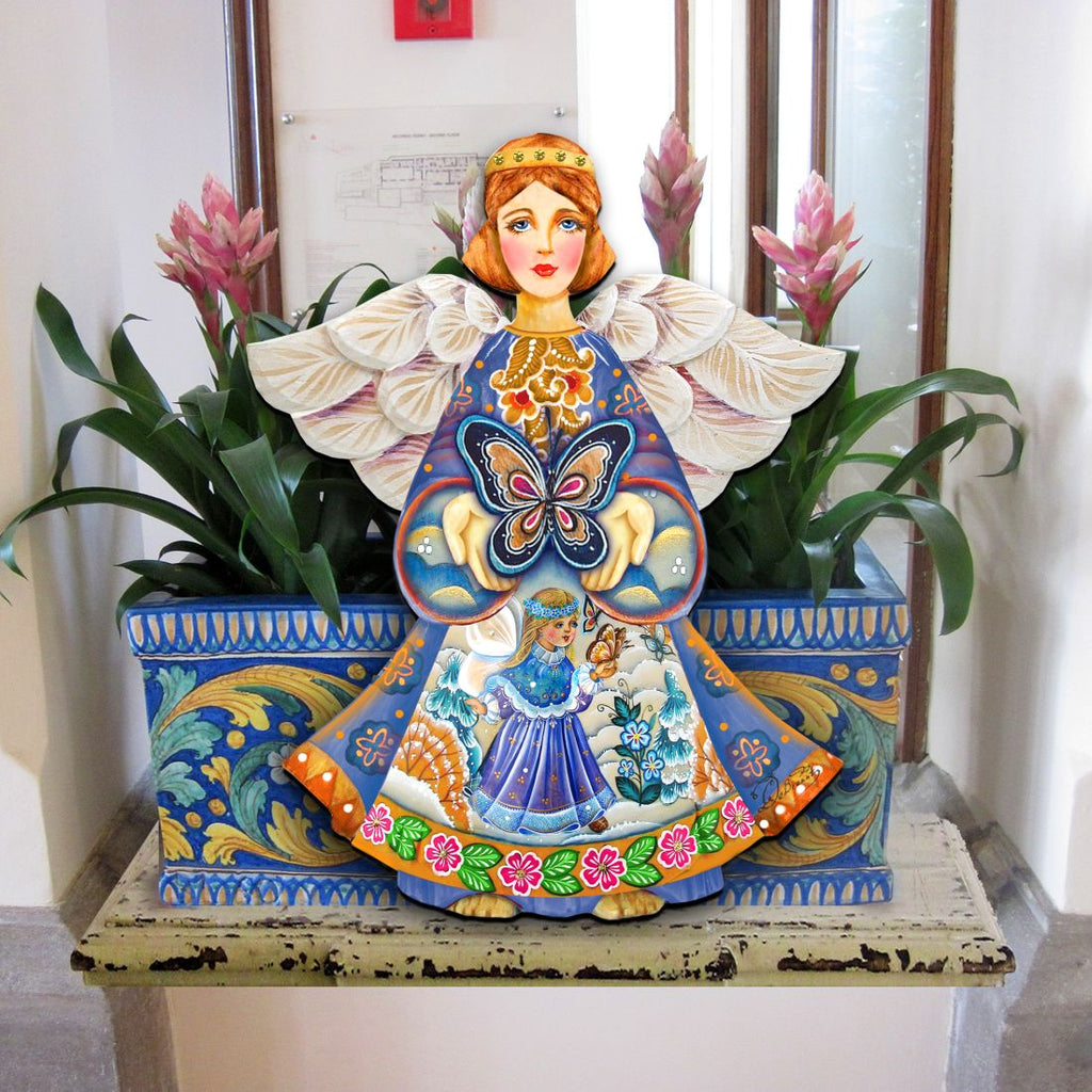Butterfly Spring Angel Door Decor by G. DeBrekht - Easter Spring Decor - 8154152H