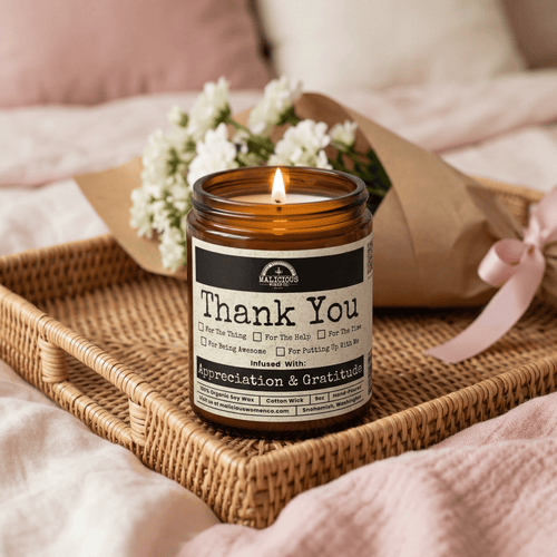 All The Thanks | Scent: Cabernet All Day | 9oz Funny Candle | Malicious Women Co