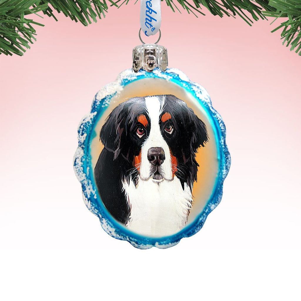 Mamas Best Friend Rescue Dog Mercury Glass Ornament by G. DeBrekht - Pets Dog and Cats Decor - 774011
