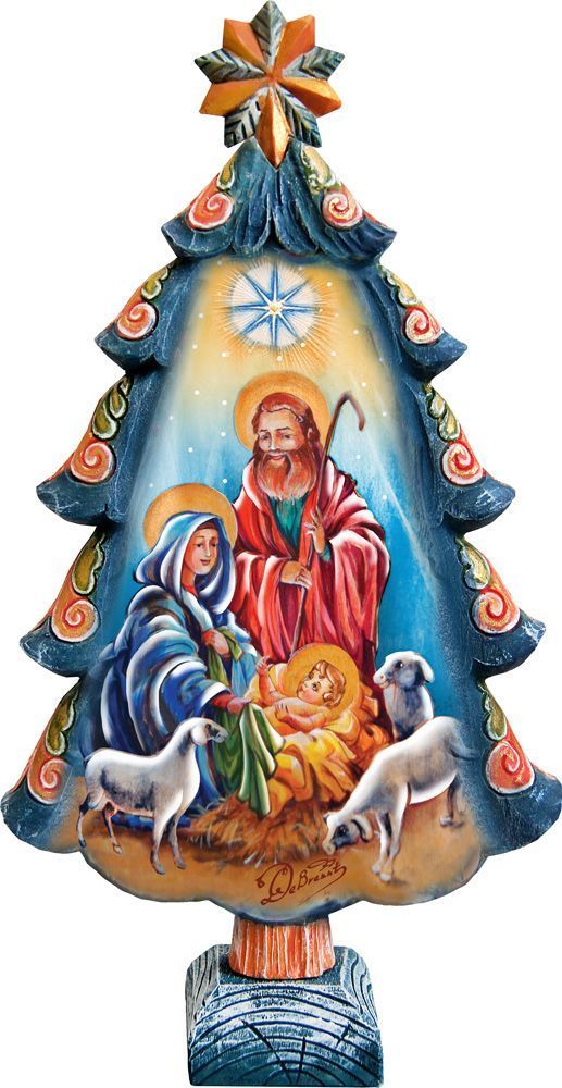 Nativity Tree Christmas Figurine by G. DeBrekht - Christmas Decor - 588041L