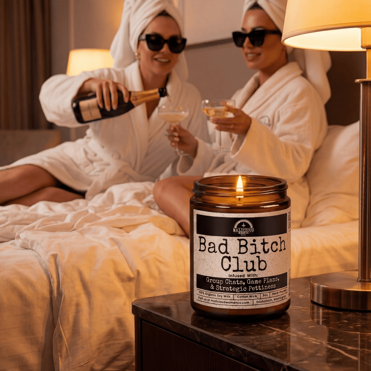 Bad B*tch Club | Scent: Frooty Loops | 9oz Bestie Candle | Malicious Women Co