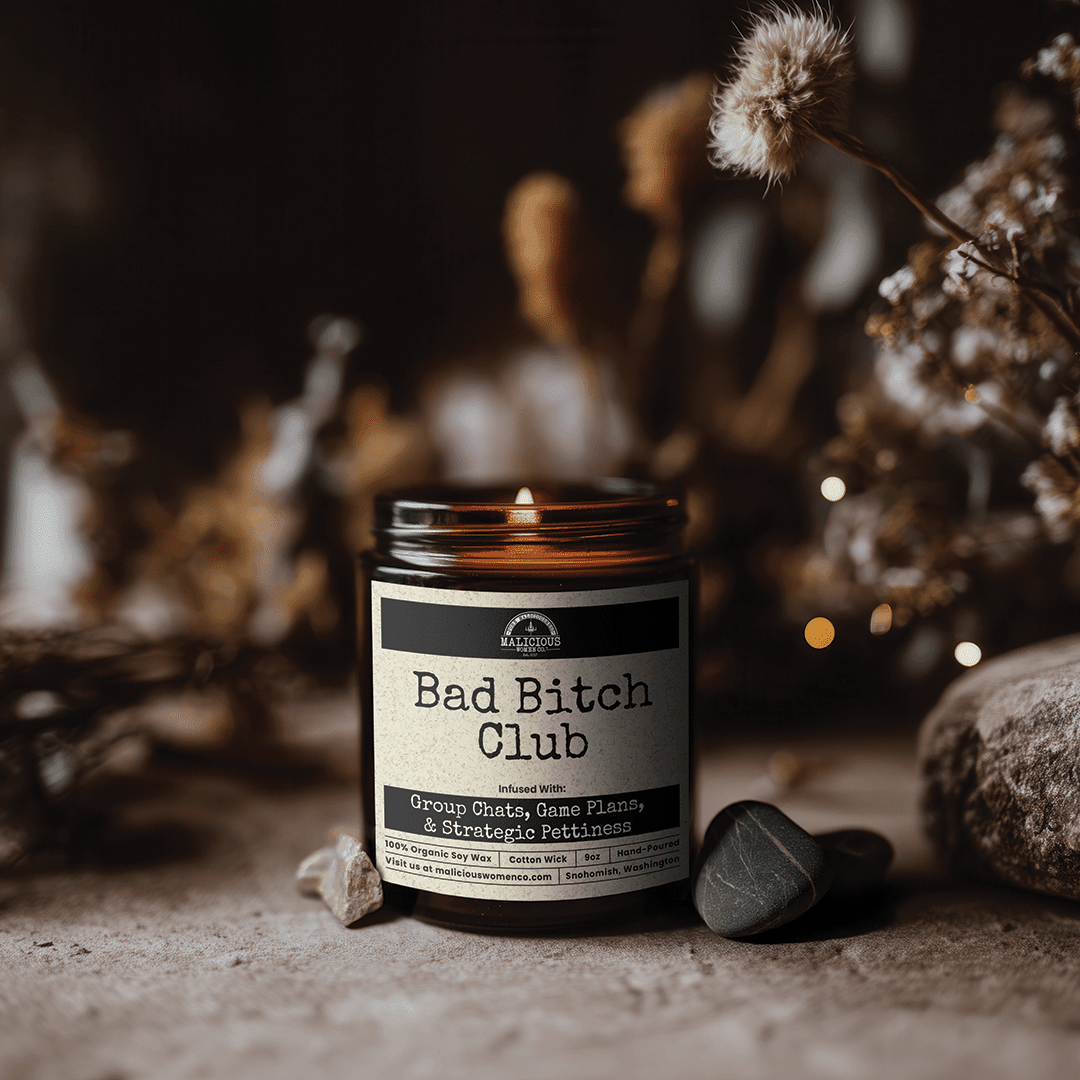 Bad B*tch Club | Scent: Frooty Loops | 9oz Bestie Candle | Malicious Women Co
