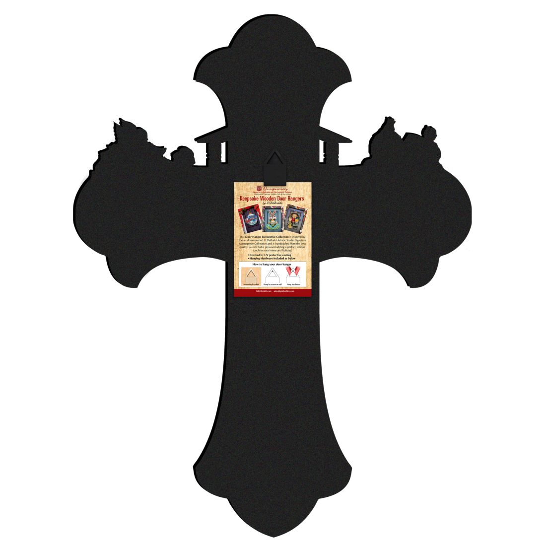 Nativity Cross Outdoor Decor by G. DeBrekht - Nativity Holiday Decor - 8191164F-XLG
