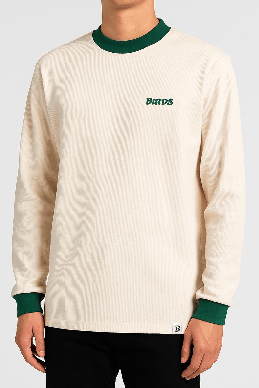 Men's Birds Thermal Waffle Knit Shirt