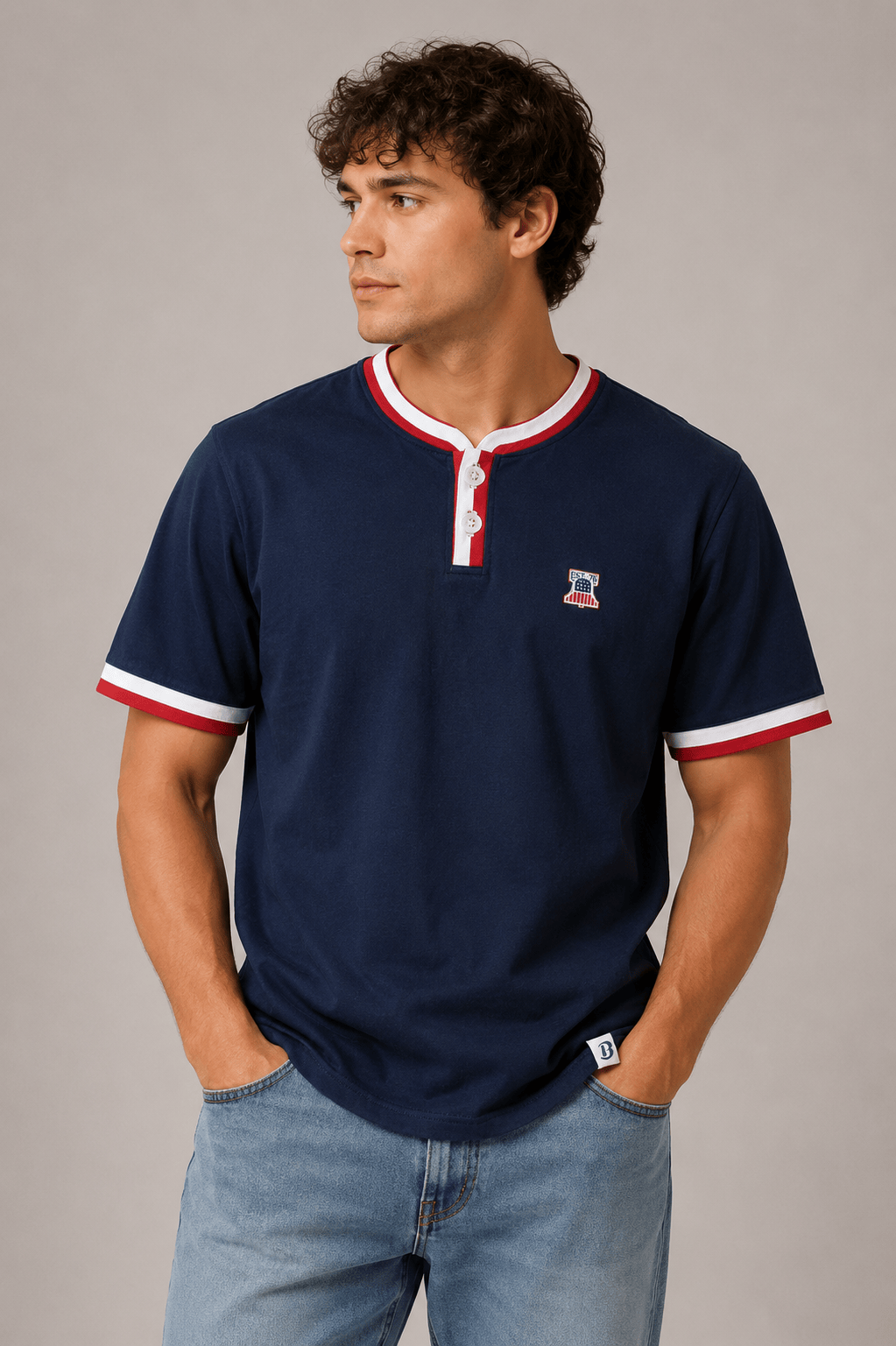 BOATHOUSE Men's Liberty Henley Tee
