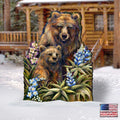 Grin & Bear it Grizzly Mother & Cub Wildlife Outdoor Decor by J. Bergsma - Wildlife Holiday Decor - 8591947F-JB