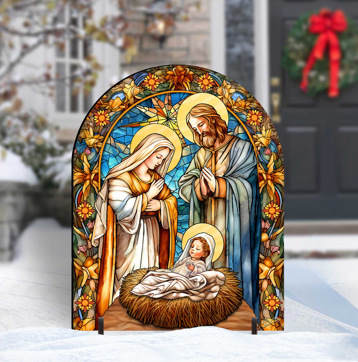 Classic Nativity Outdoor Decor Yard Decor by G. Debrekht - Nativity Holiday Decor - 863567F