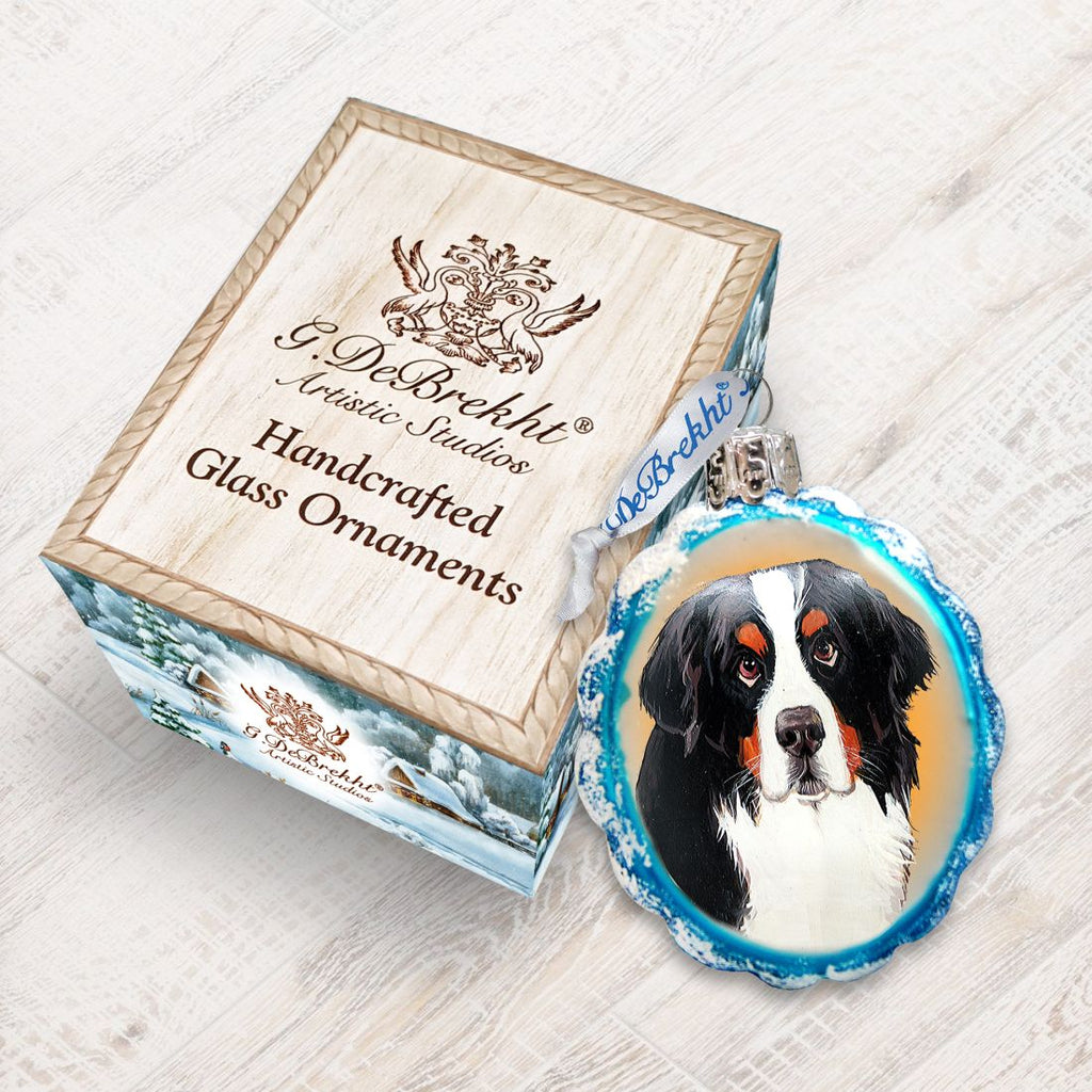 Mamas Best Friend Rescue Dog Mercury Glass Ornament by G. DeBrekht - Pets Dog and Cats Decor - 774011