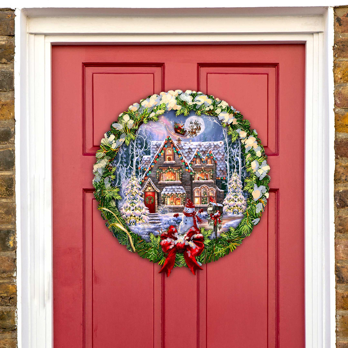 Christmas House Holiday Door Decor by D. Gelsinger - Christmas Decor - 8652812H-DG