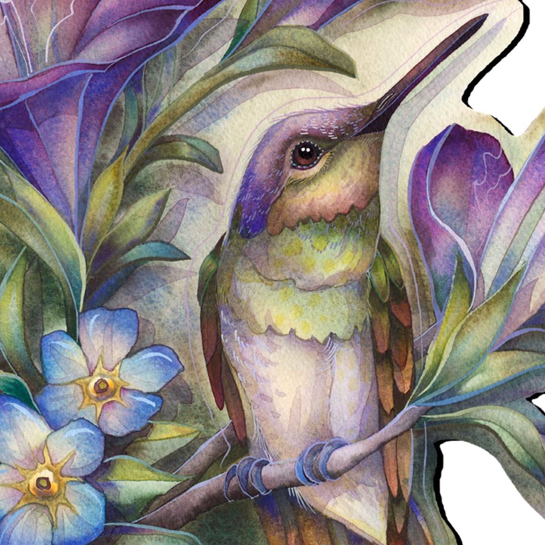 Everlasting Friendship Hummingbirds Wall Art by J. Bergsma - Wildlife Holiday Decor - 8591936W-JB