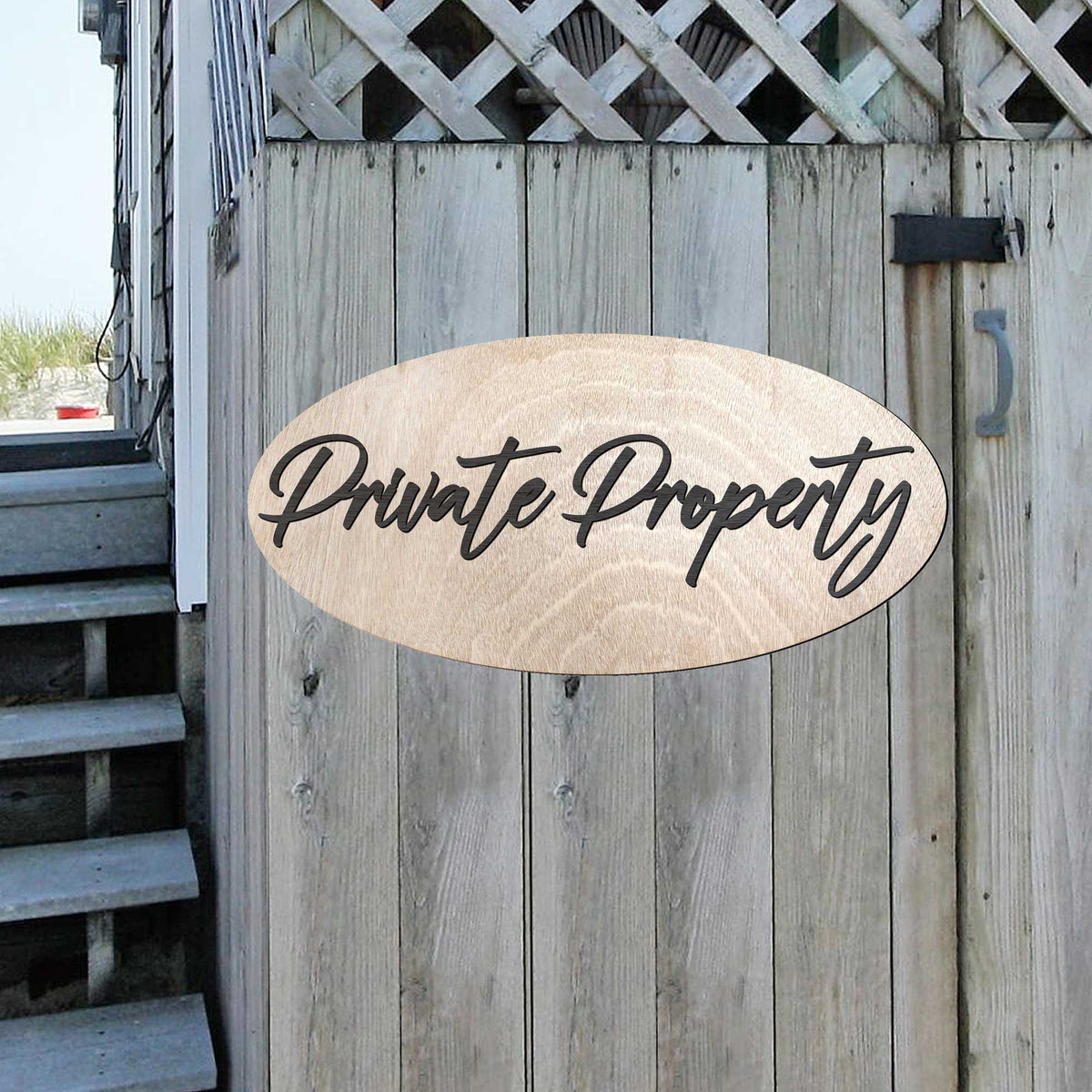 Private Property sign, Business sign, House sign, made in the USA sign, Birch wood sign, Lightweight sign, outdoor sign - 320331