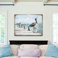 Pelican Wood Wooden Coastal Wall Art by Nature Wonders - Coastal Sea-Life Decor - 95252B