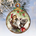 Christmas Kittens Wooden Ornaments by Gelsinger - Christmas Decor - 8021117-1607