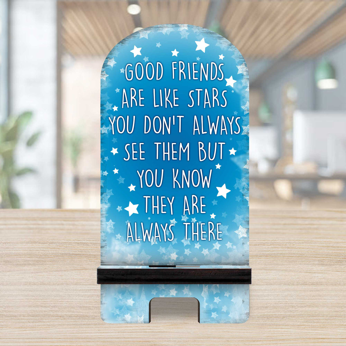 Good Friends Cell Phone Stand Family Decor Wood Mobile Tablet Holder Charging Station Organizer - 892067