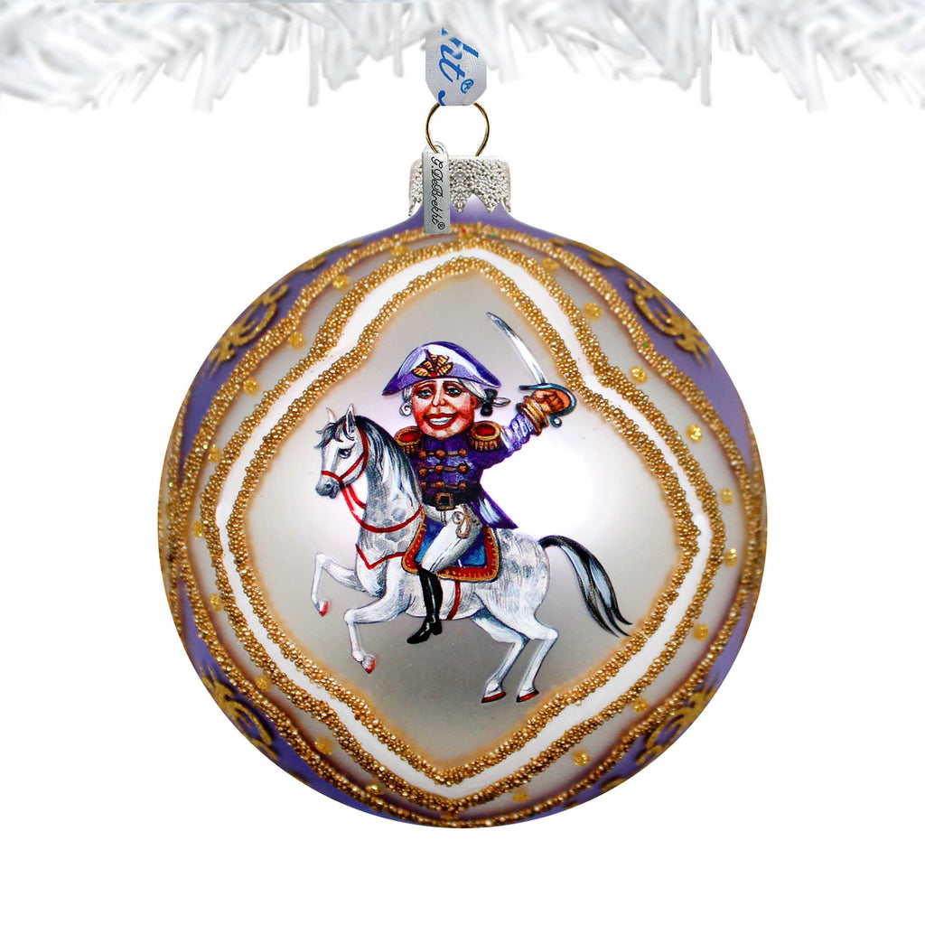 Clara Ball Glass Ornament, Santa & Christmas Decor - 73741-2 by G. DeBrekht