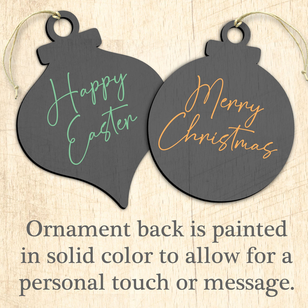 The Easter Bunny Wooden Ornaments by Jamie Mills-Price - Easter Spring Decor - 8457605
