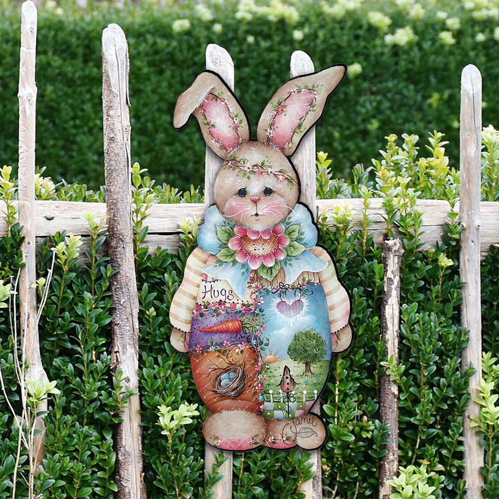 Bella Bunny Easter Door Decor by Jamie Mills-Price - Easter Spring Decor - 8457601H