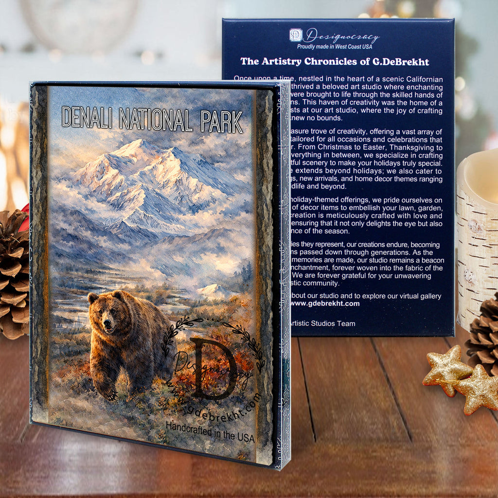 Northern Mountain Bear Art Greeting Card by G. Debrekht - 97104GC
